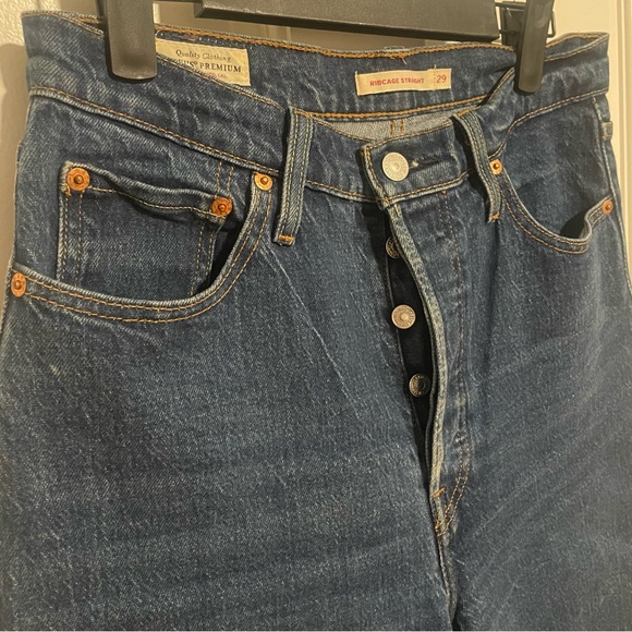 LEVI’S  RIBCAGE STRAIGHT ANKLE WOMEN'S JEANS Size 29 - Picture 4 of 11